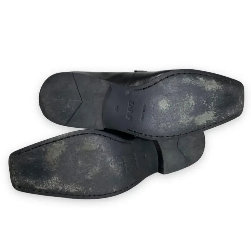 Black Leather Dress Loafer